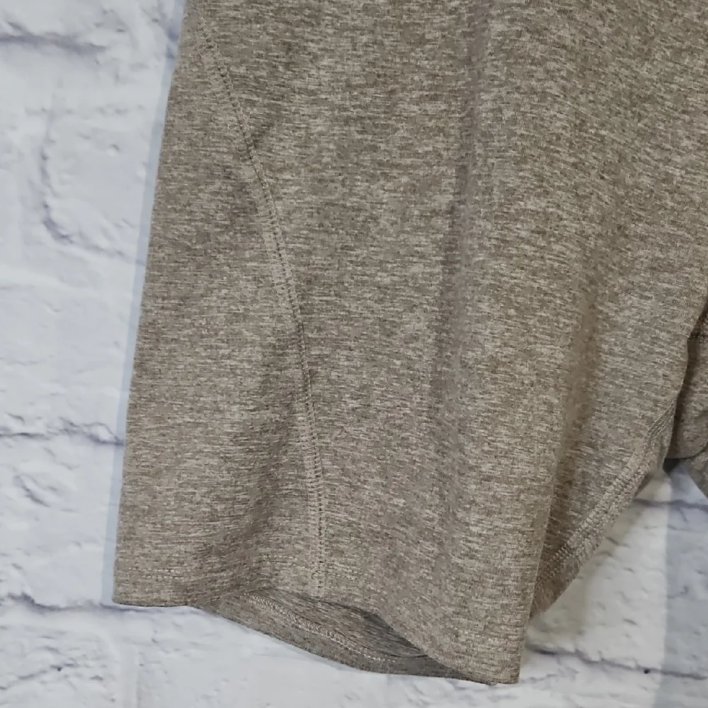 Zobha Heathered Tan Bike Shorts